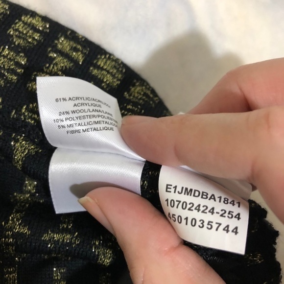 NWT Black Gold Harvest Moon Knit Skirt Kasper New - Picture 7 of 9